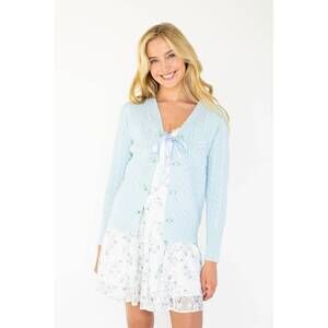 NEW KESTAN juniper cardigan in light blue